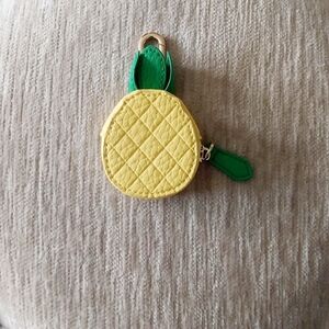 NEW Bag Charm Coin Purse Keychain Pineapple
